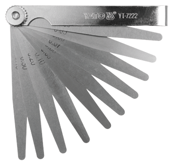 LERE 100 mm, 10 YATO YT-7222 KÉS, 0,05-0,5 mm