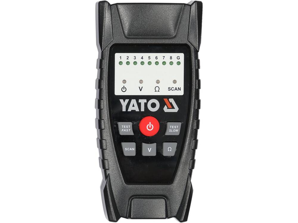 LOCALIZATOR SI TESTER YATO YT-73137 PENTRU VERIFICAREA CABLURILOR DE RETEA RJ11 RJ45, REZISTENT LA INTERFERENTE