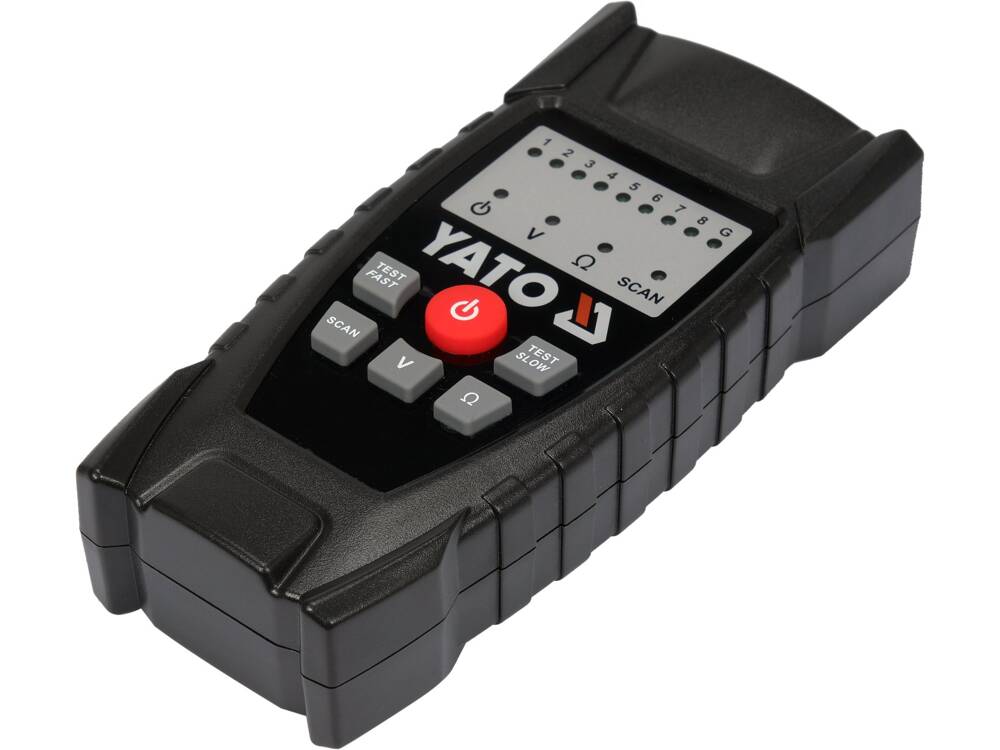 LOCALIZATOR SI TESTER YATO YT-73137 PENTRU VERIFICAREA CABLURILOR DE RETEA RJ11 RJ45, REZISTENT LA INTERFERENTE