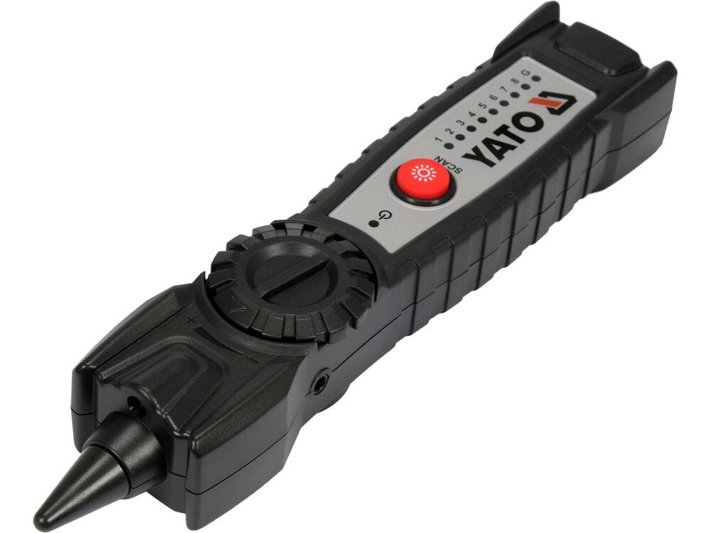 LOCALIZATOR SI TESTER YATO YT-73137 PENTRU VERIFICAREA CABLURILOR DE RETEA RJ11 RJ45, REZISTENT LA INTERFERENTE