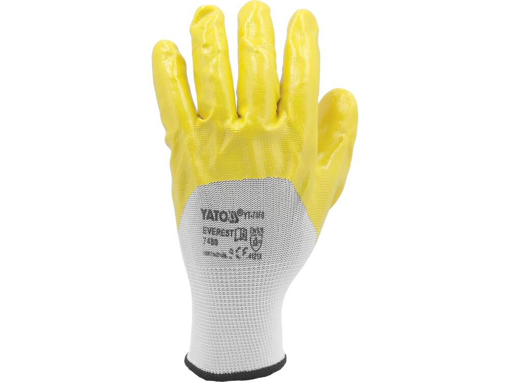 MANUSI DE LUCRU YATO YT-7481 PE/NITRYLIT MARIMEA 10