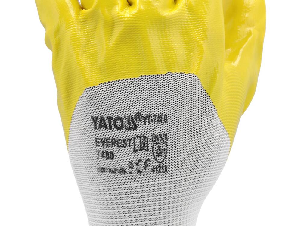 MANUSI DE LUCRU YATO YT-7481 PE/NITRYLIT MARIMEA 10