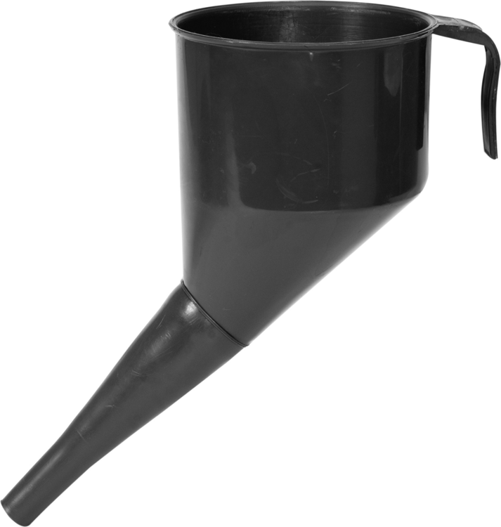 Ferde tölcsér Vorel 83016 szűrővel, szürke, 130 mm
