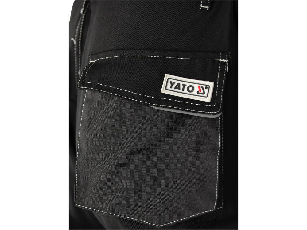 PANTALONI DE LUCRU YATO YT-79441 CU ELASTAN, BENZI REFLECTORIZANTE, M