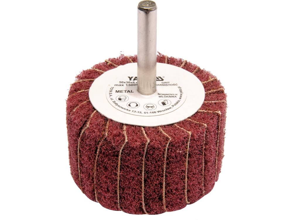 PERIE ABRAZIVA CIRCULARA YATO YT-83393 CU TIJA, 50X30X6MM, P200