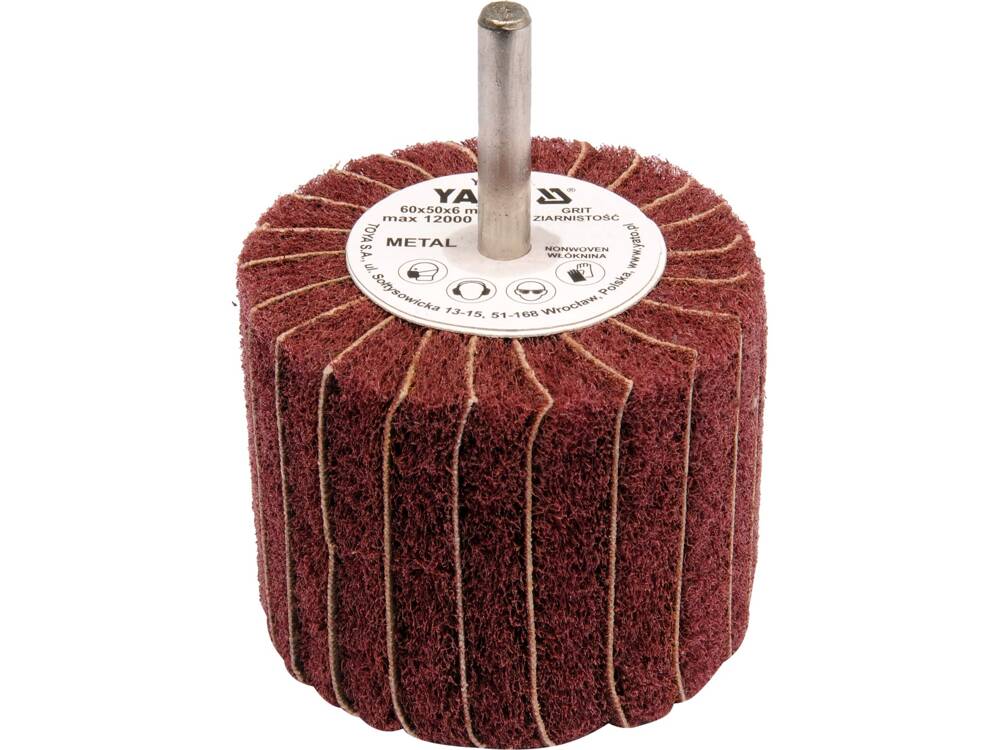 PERIE ABRAZIVA CIRCULARA YATO YT-83395 CU TIJA 60X50X6MM, P100