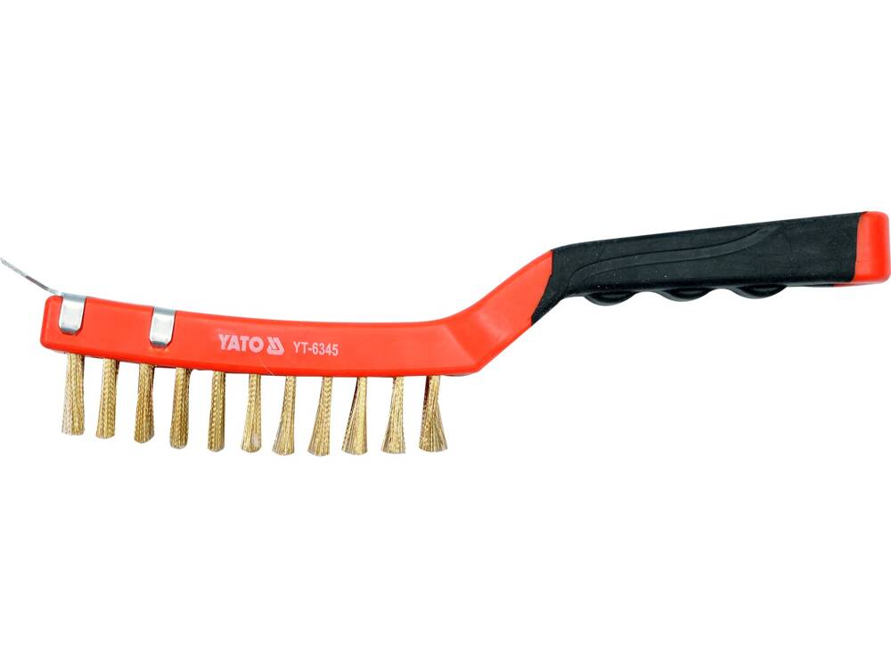 PERIE DE SARMA YATO YT-6345 DIN ALAMA, 4 RANDURI, MANER DIN PLASTIC CU RACLETA