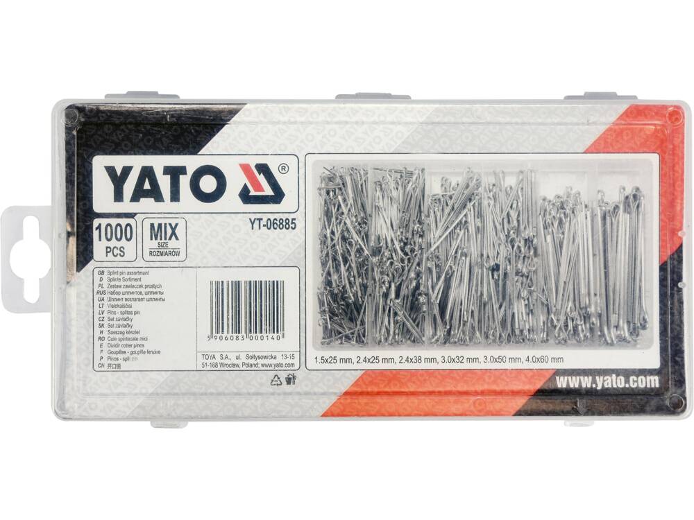 BIZTONSÁGI TÜSÖK, EGYENES, YATO YT-06885 1000 DB.