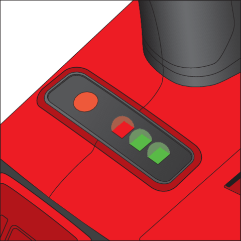 PISTOL DE IMPACT YATO YT-828075 18V 3/4 2000NM, 1X4AH