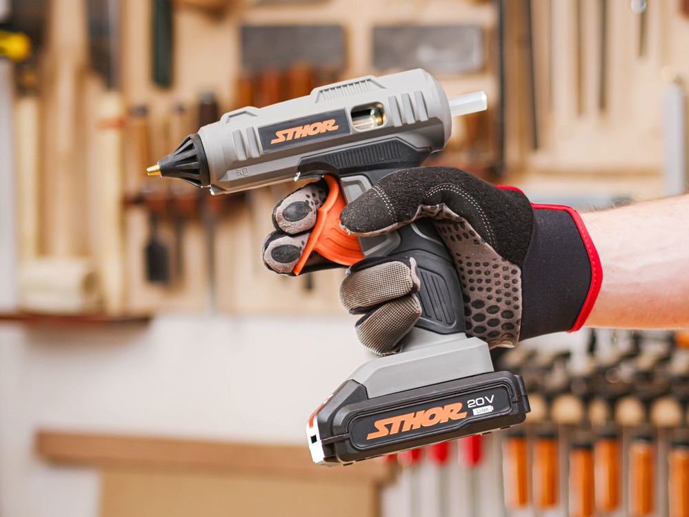 PISTOL DE LIPIT STHOR 78155 CU BATOANE STHOR 20V, 11MM, FARA ACUMULATOR