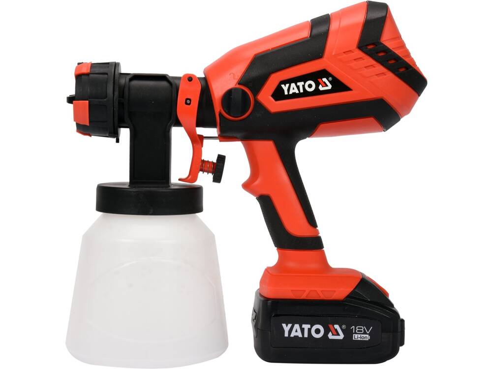 PISTOL DE VOPSIT YATO YT-82765 CU ACUMULATOR 18V, 4,0AH, 1L/MIN