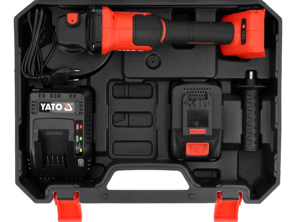 Polizor unghiular YATO YT-828254, 18 V, 1 x 4 Ah) - imagine 8