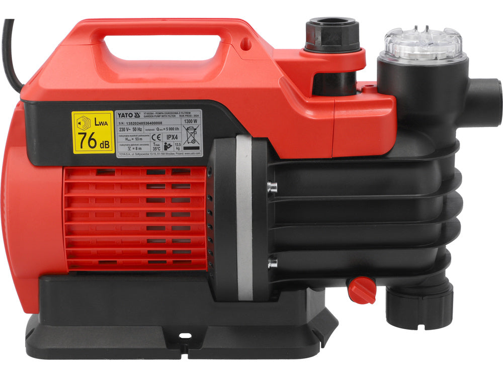 YATO YT-85364 Kerti szivattyú szűrővel 1300W