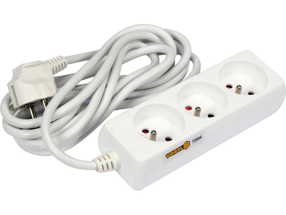 FÖLDELÉSŰ HOSSZABBÍTÓKÁBEL, VOREL 72504 3 ALJZAT, 3M