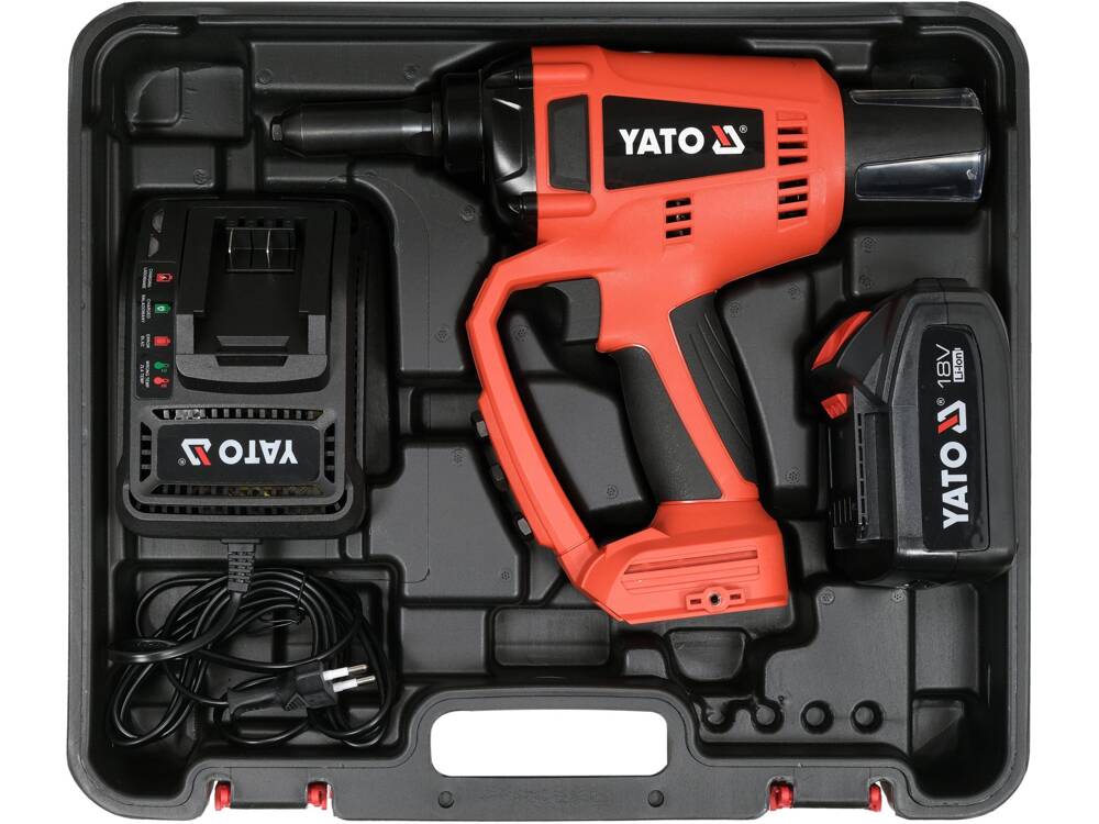 PRESA DE NITUIT YATO YT-82955 18V, 2.4, 3-3.2, 4, 4.8-5MM,contine baterie 1x3AH  , 1 incarcatorr