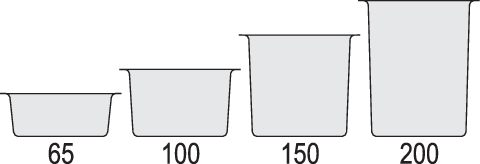 RECIPIENT DIN POLICARBONAT, YATO YG-00402 GN1/2, 150MM