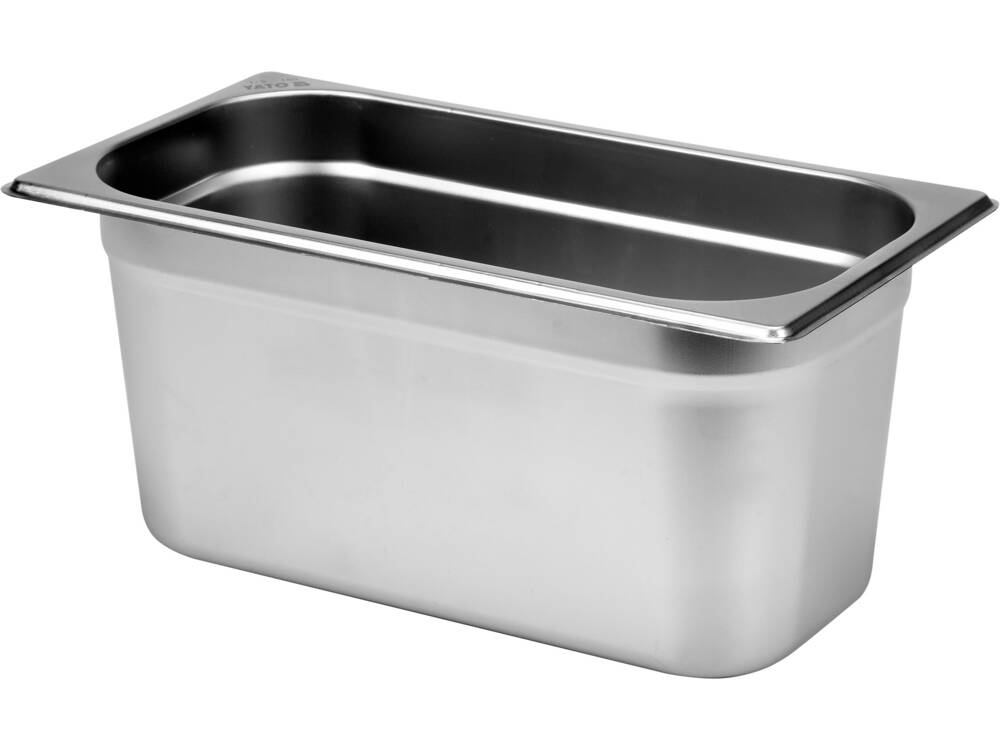 GN1/3 TARTÁLY, YATO YG-00274 ROZSDAMENTES ACÉL, 150MM, 5,5L