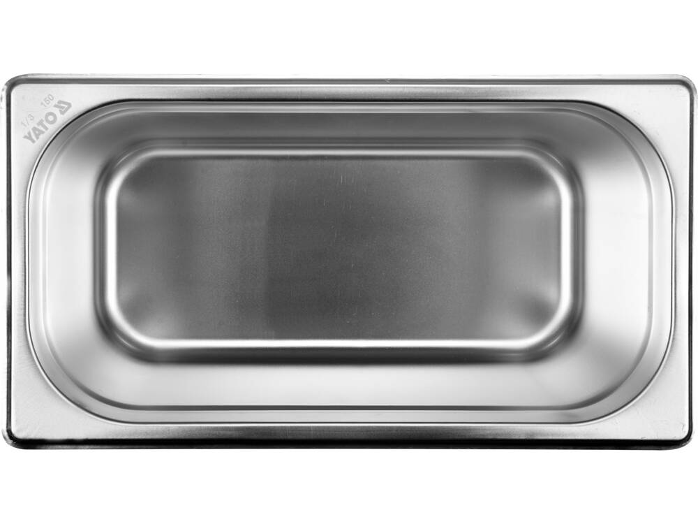 GN1/3 TARTÁLY, YATO YG-00274 ROZSDAMENTES ACÉL, 150MM, 5,5L
