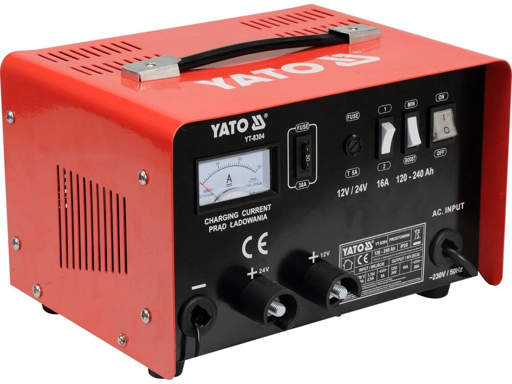 REDRESOR 12/24V, 16A, YATO YT-8304 240AH