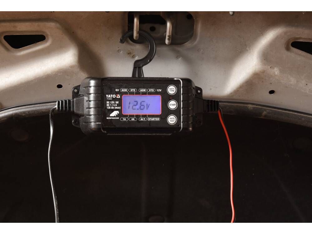 REDRESOR DIGITAL, 6/12V, YATO YT-83033 1/4A, 120AH MAX