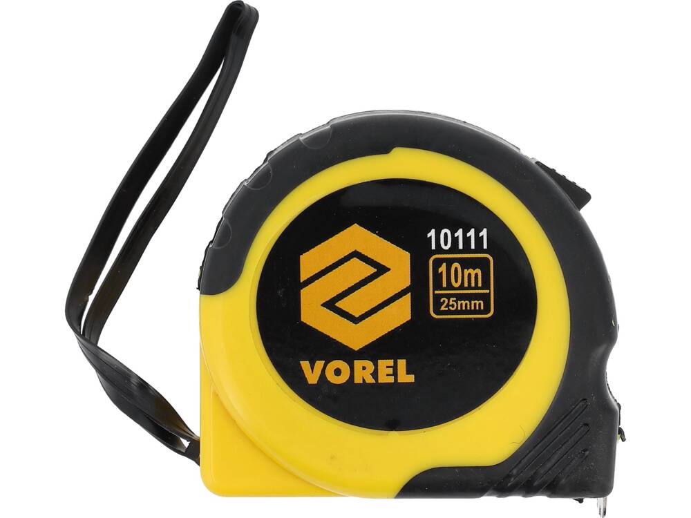 10MX25MM RAGASZTÓSZALAG, SÁRGA VOREL 10111 - FEKETE