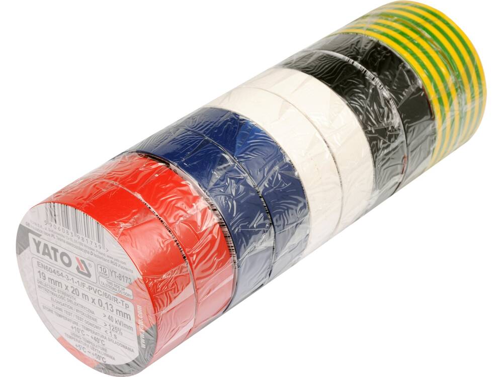 SET 10BUC.BANDA IZOLATOARE YATO YT-8173 PVC19MM X20M