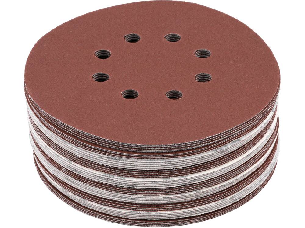 SET 50 DISCURI YATO YT-834598 ABRAZIVE VELCRO, 150MM, 8 GAURI, P220