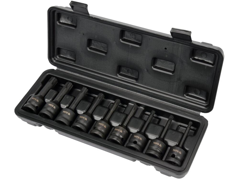 SET BITI IMPACT YATO YT-10681 RIBE, 9 BUC