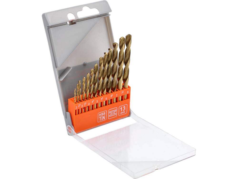 SET BURGHIE PENTRU STHOR 22310 METAL HSS - TITAN 2-8MM, 13 BUC