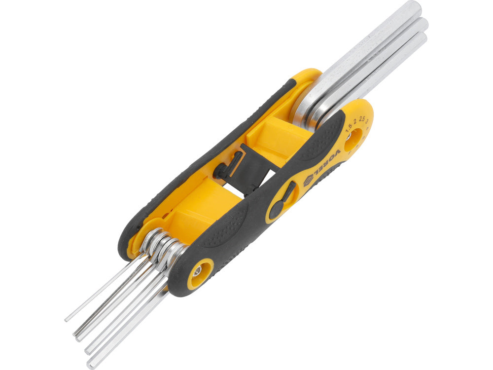 VOREL imbuszkulcs készlet 56506 8 darabos, 1,5-8 mm, CR-V