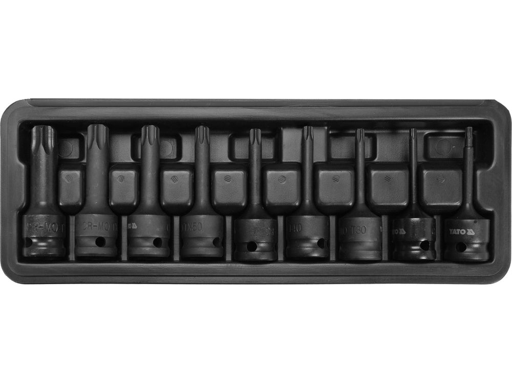 SET CHEI TORX YATO YT-10654 DE IMPACT 1/2, 9 BUC