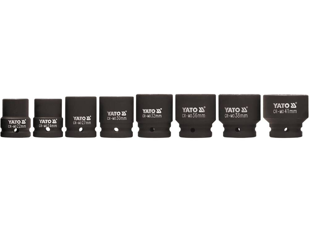 SET CHEI TUBULARE YATO YT-1115 DE IMPACT HEXAGONALE, 8 BUC