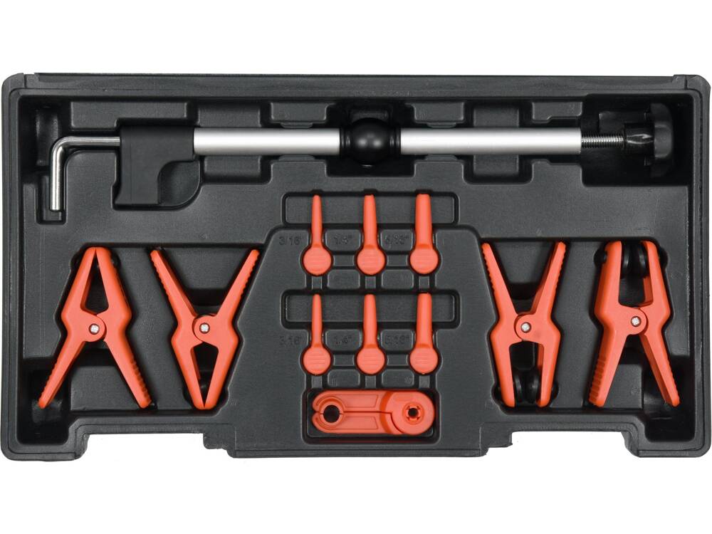 YATO YT-08392 BILINCSKÉSZLET FÉM ÉS FLEXIBILIS TÖMLŐKHEZ, 12 DARABOS