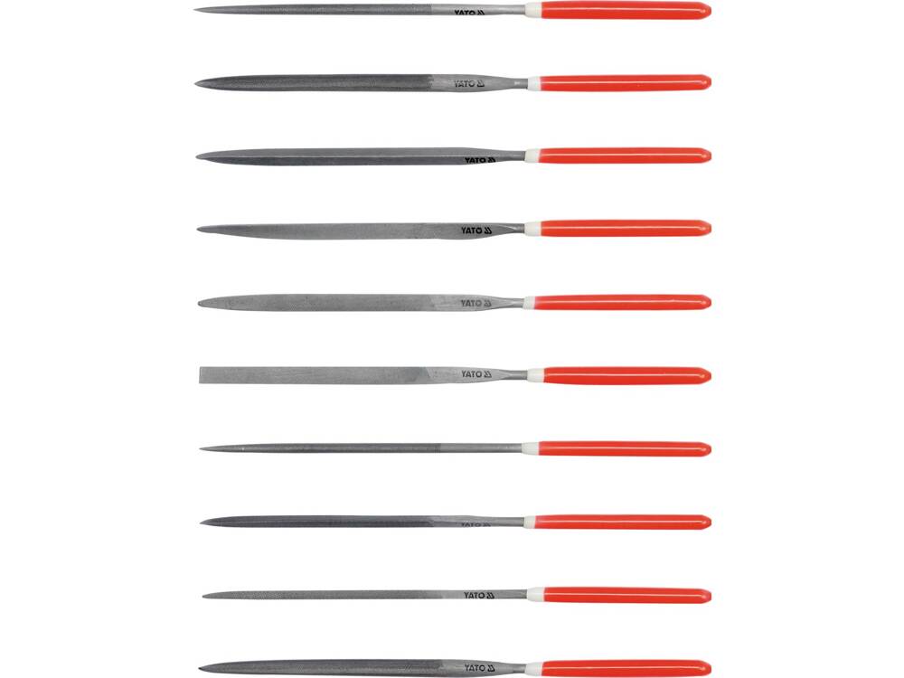 YATO YT-6164 KÚPOS RESZELŐKÉSZLET 4X160X75MM, 10 DB