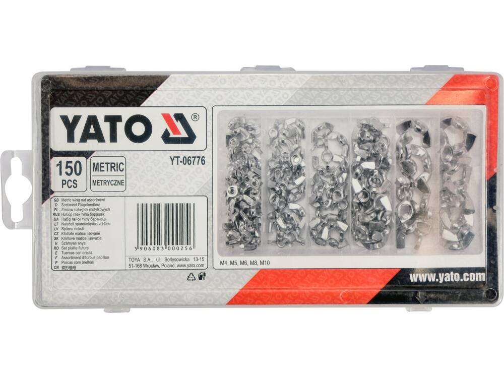 YATO YT-06776 PILLANGÓANYA KÉSZLET, 150 DB