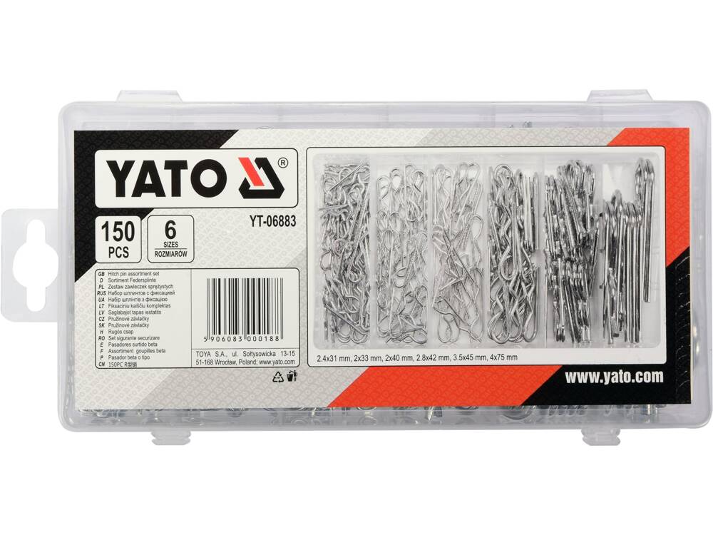 BIZTOSÍTÉKKÉSZLET, 150 YATO YT-06883 DB