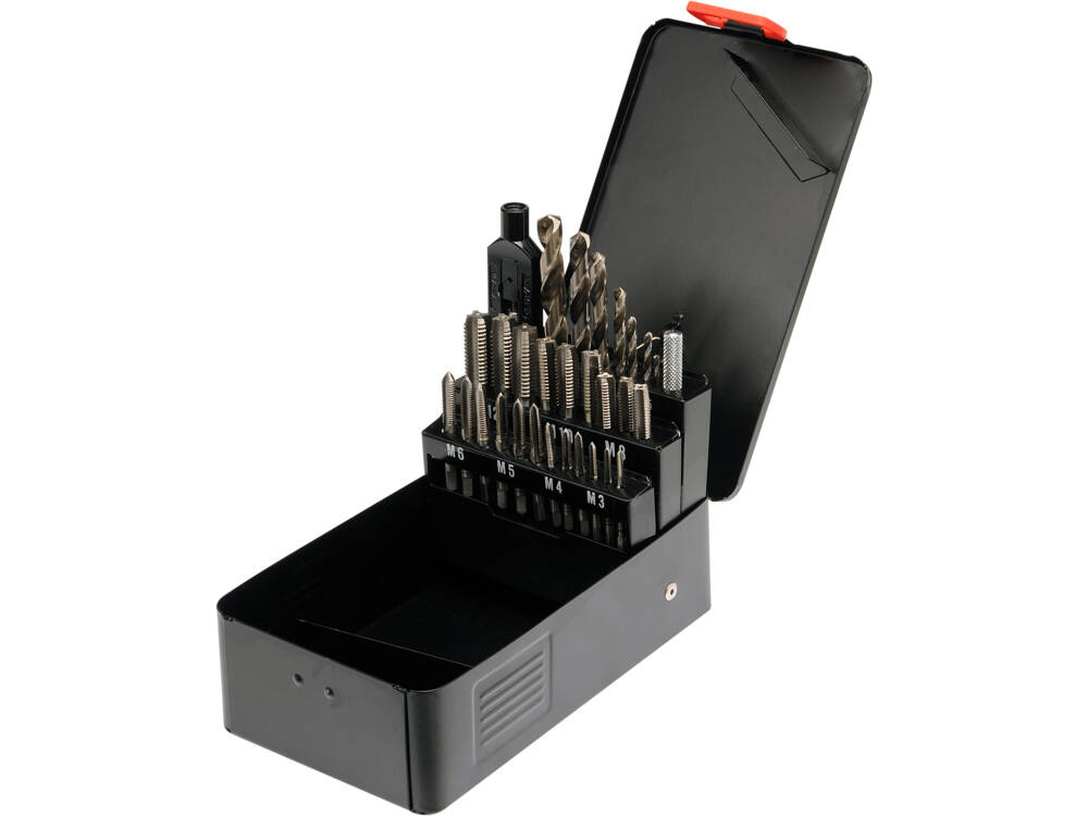 HSS menetfúró készlet YATO YT-2977 M3-12, 29 részes