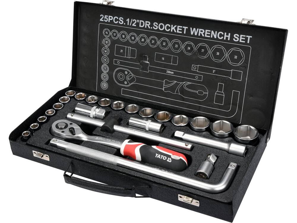 CSŐKÉSZLET 25 YATO YT-12671 PCS\xa01/2