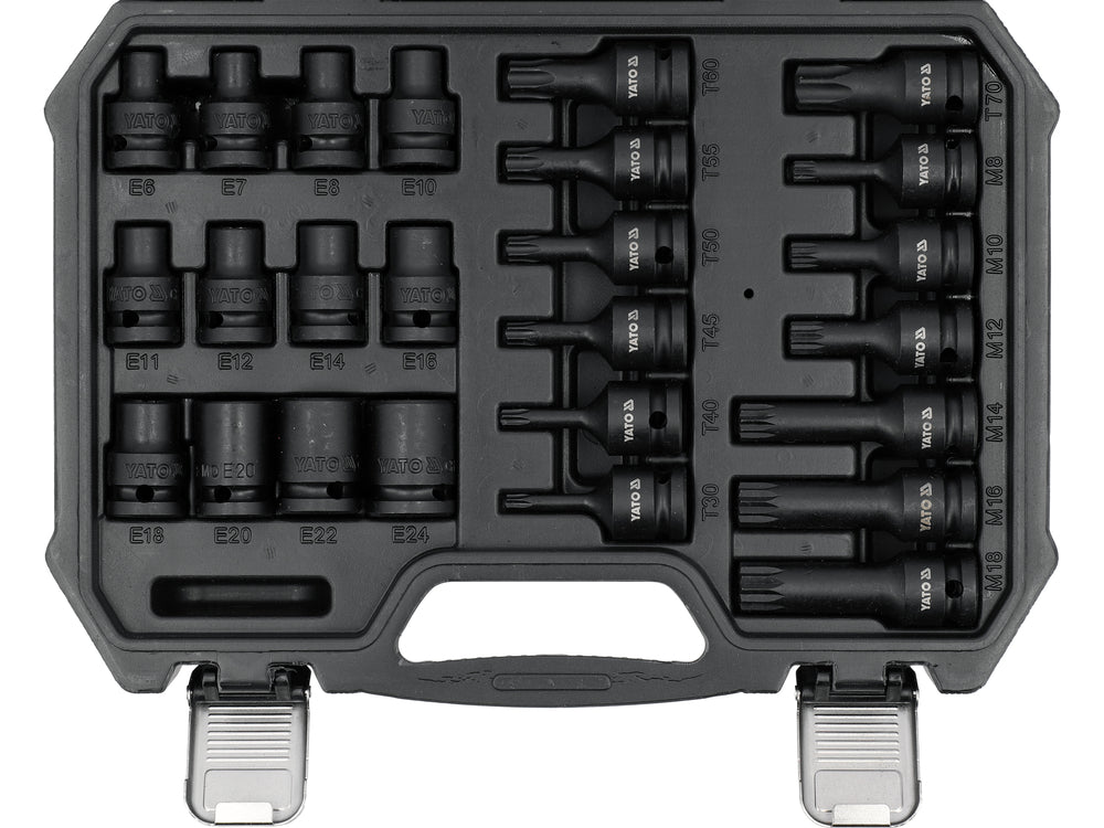 Set tubulare de impact YATO YT-10572, 1/2"