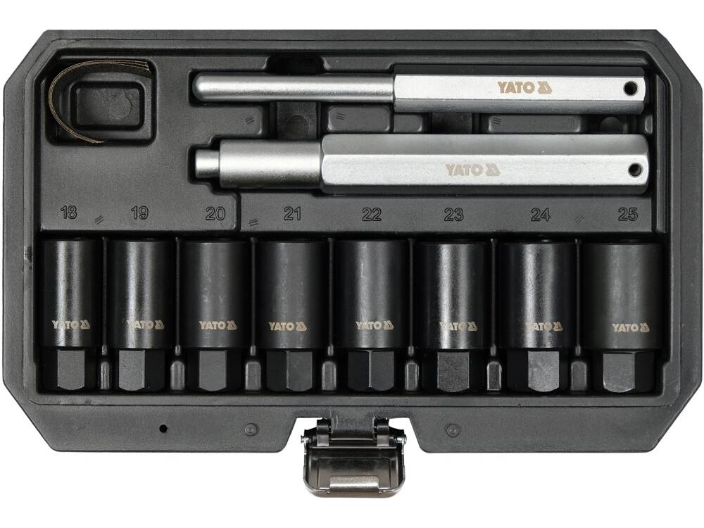 SET TUBULARE PENTRU YATO YT-060302 INDEPARTAREA SURUBURILOR DETERIORATE, 10 PIESE