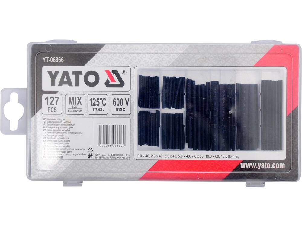 HŐRE ZSUGORDULÓ CSŐKÉSZLET YATO YT-06866 127 DB