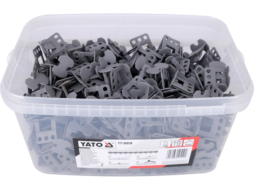 SISTEM DE NIVELARE (CLIPS) Y1,5MM 500BUC Yato YT-36938