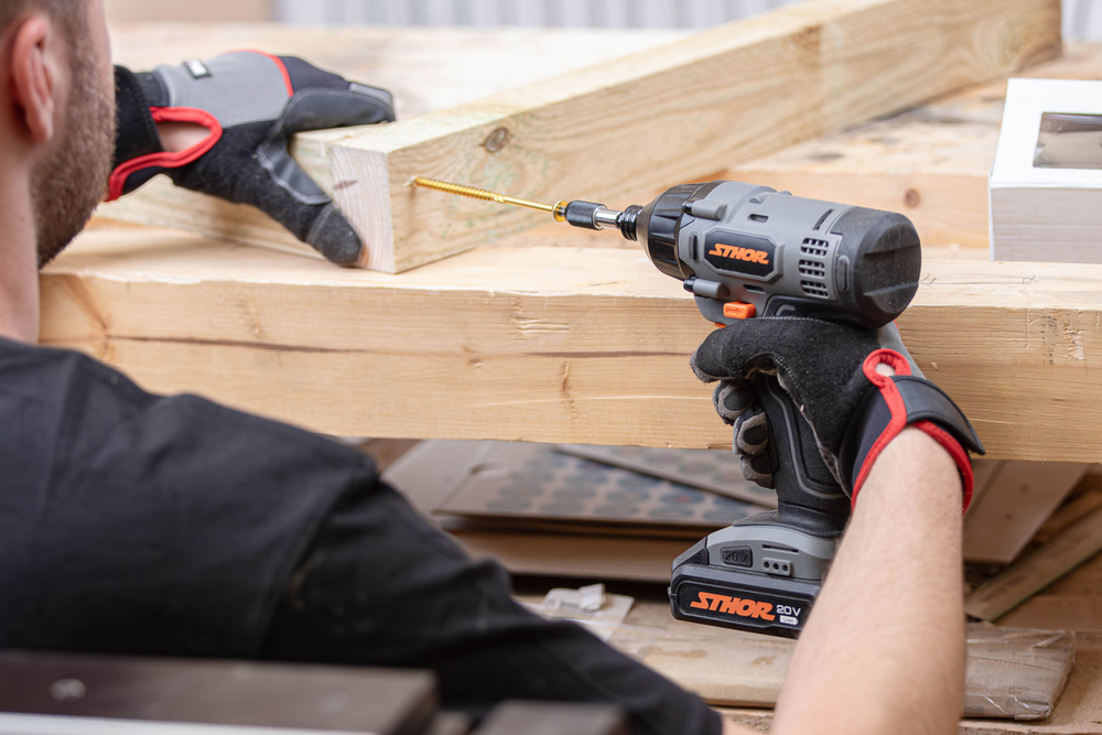 STHOR 78113 STHOR ÜTVECSAVARHÚZÓ 20V, HATSZÖGŰ BEHAJTÁS 1/4, 150NM, AKKUMULÁTOR NÉLKÜL