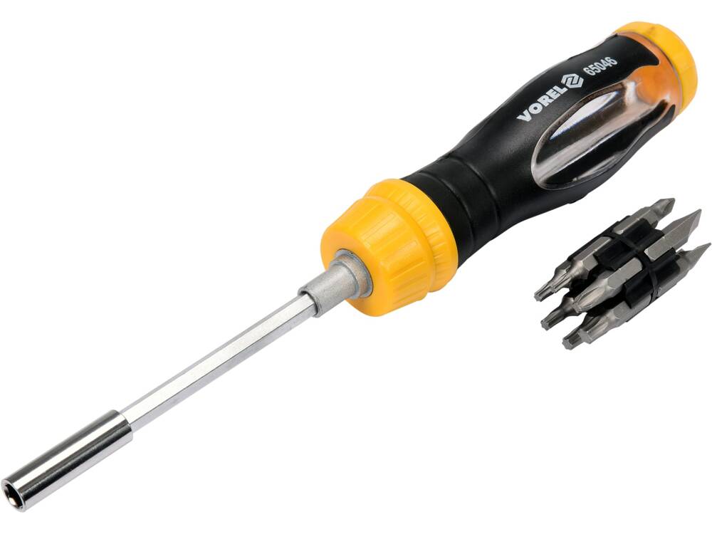 TELESZKÓPOS CSAVARHÚZÓ VOREL 65046 BITEKKEL, 13 DB