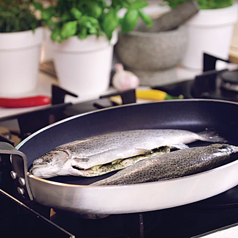 TIGAIE DE ALUMINIU YATO YG-00155 CU ACOPERIRE PTFE, PENTRU PESTE, 29X40 CM