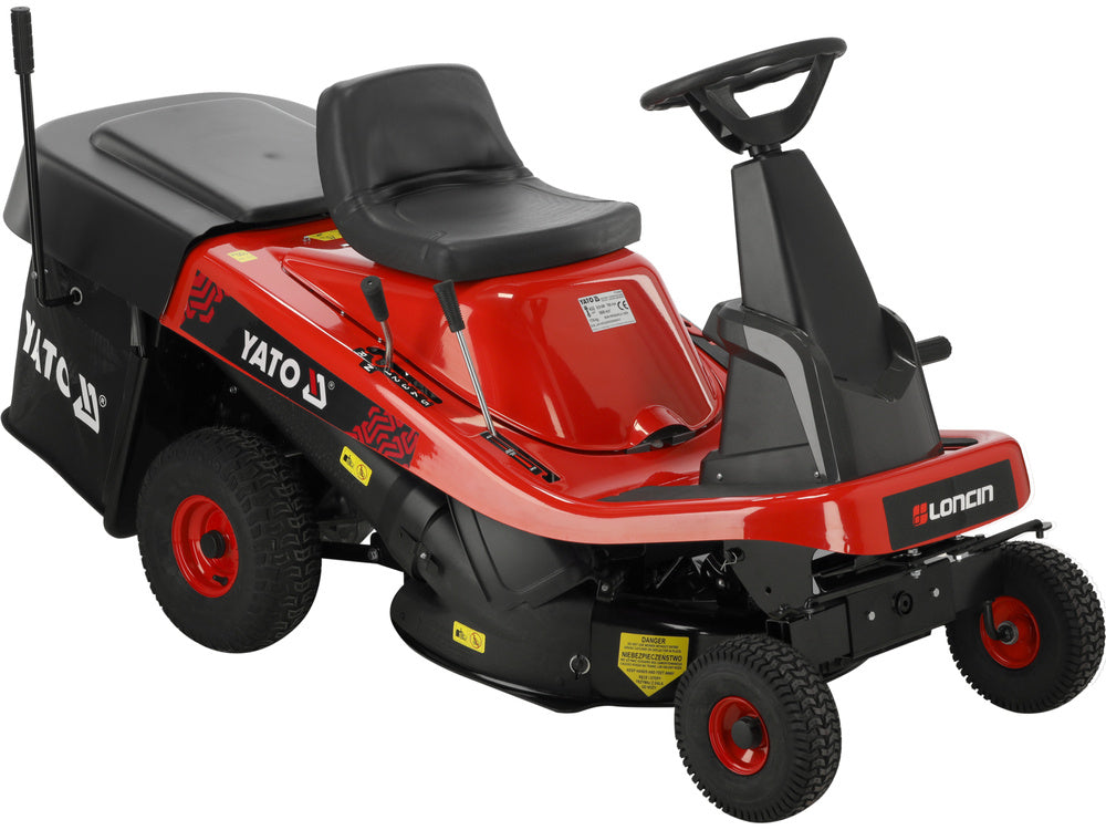 TRACTOR PENTRU TUNS IARBA PE BENZINA YATO YT-85550 , 76CM , 432CC , 170 l , 8.8 kW , 11.97 KM