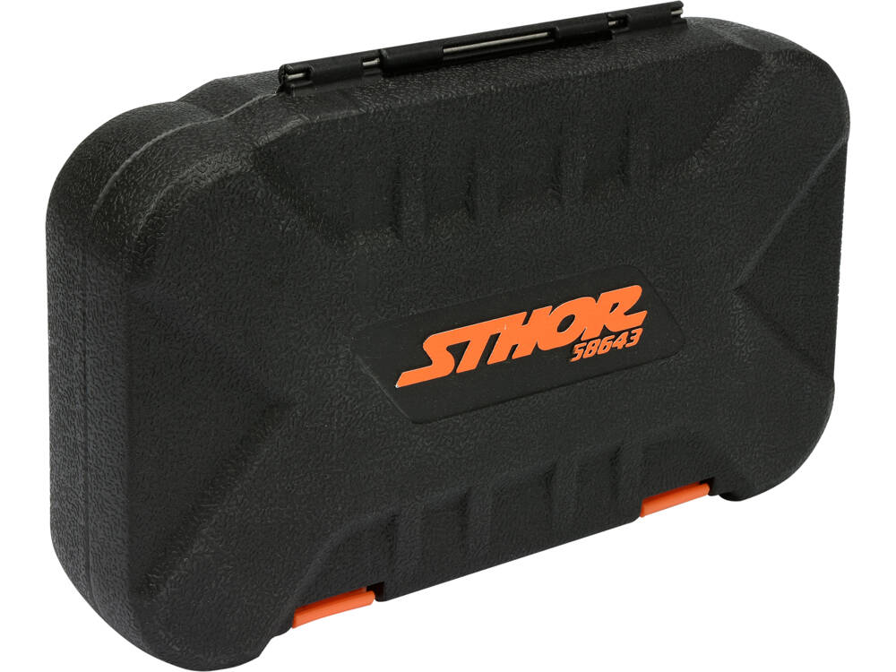 TRUSA CHEI TUBULARE STHOR 58643 + BITI STHOR, 1/4 - 56 PIESE