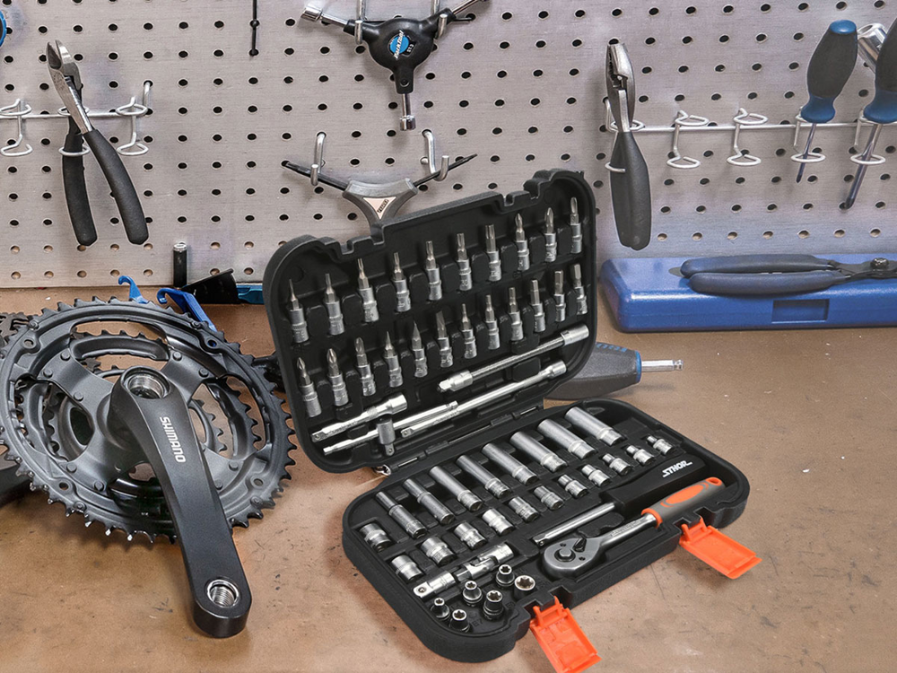 TRUSA CHEI TUBULARE STHOR 58643 + BITI STHOR, 1/4 - 56 PIESE