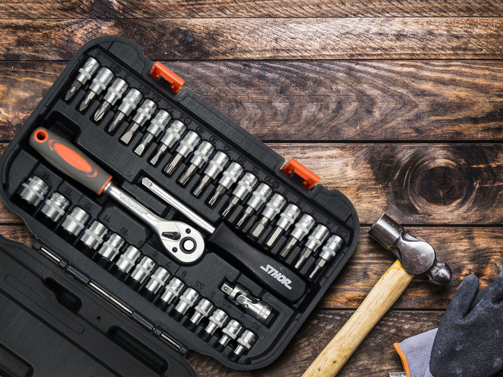 TRUSA TUBULARE 1/4, STHOR 58640 38 PIESE