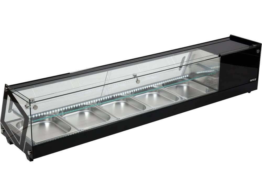 VITRINA FIRGORIFICA 5X1/2GN, YATO YG-05007 175X39X37CM